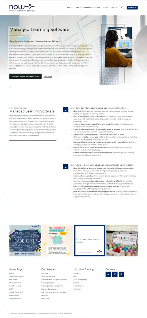 Managed Learning Software